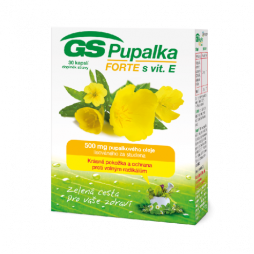 GS Pupalka Forte s vitaminem E 30 cps